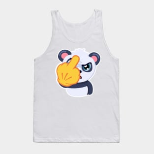 Panda middle finger Tank Top